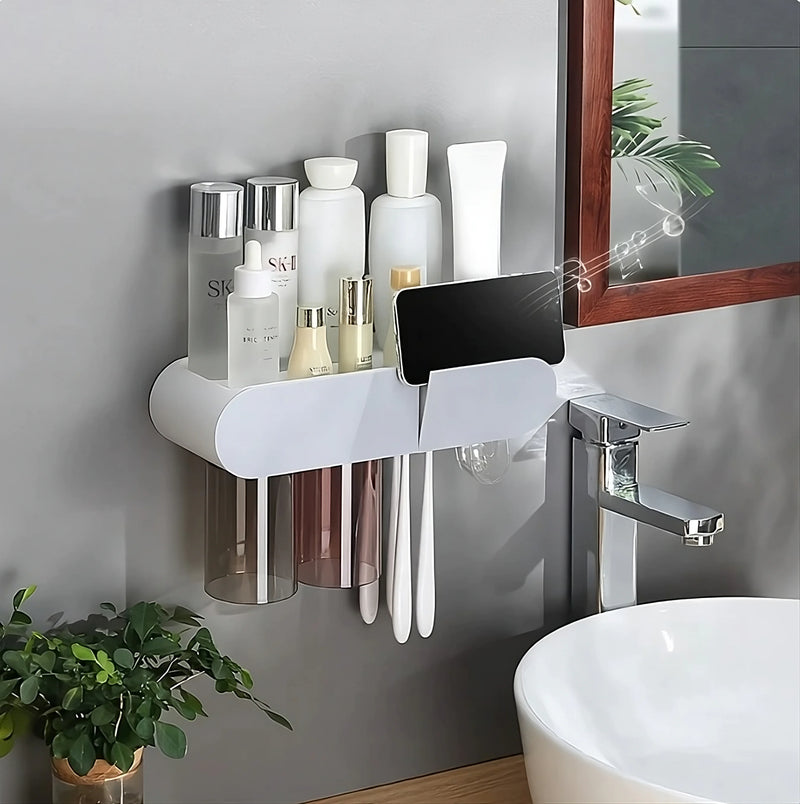 Convenient Toothbrush and Cosmetics Organizer