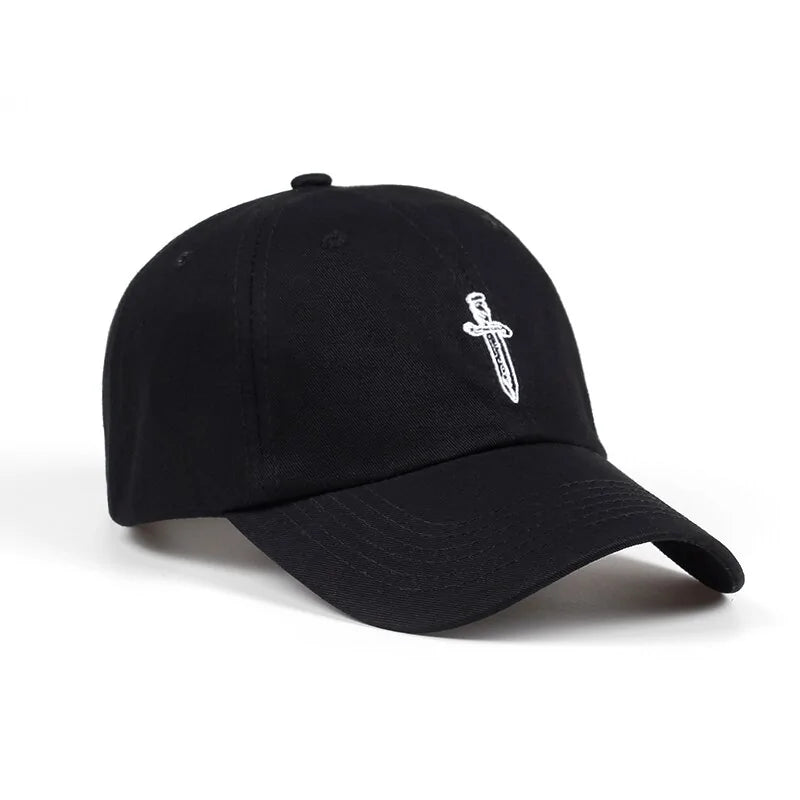 Cotton Baseball Cap Sword Embroidery Trucker Hats