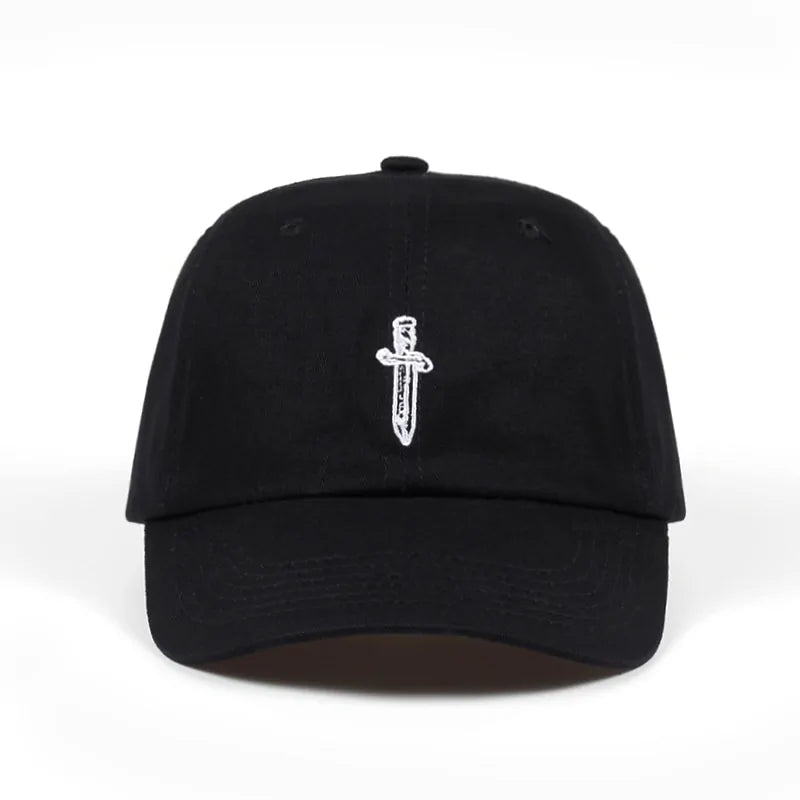 Cotton Baseball Cap Sword Embroidery Trucker Hats